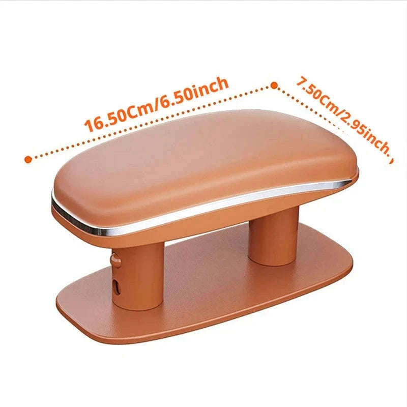 Universal Car Door Armrest Pad Adjustable Height PU Leather-Black 1PC