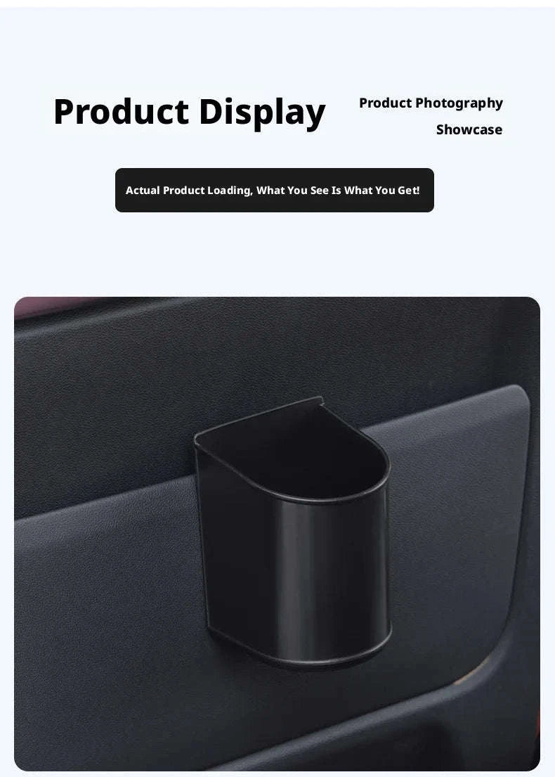 Universal Car Door Cup Holder Storage Bucket-Black