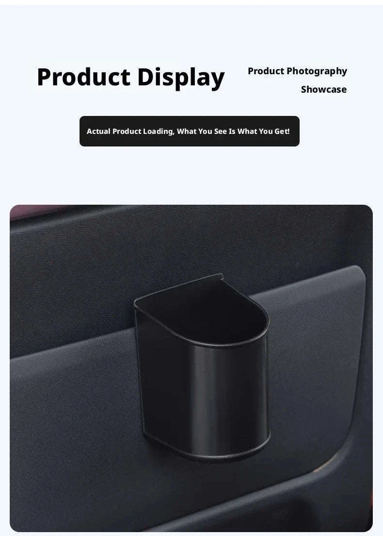 Universal Car Door Cup Holder Storage Bucket-Black