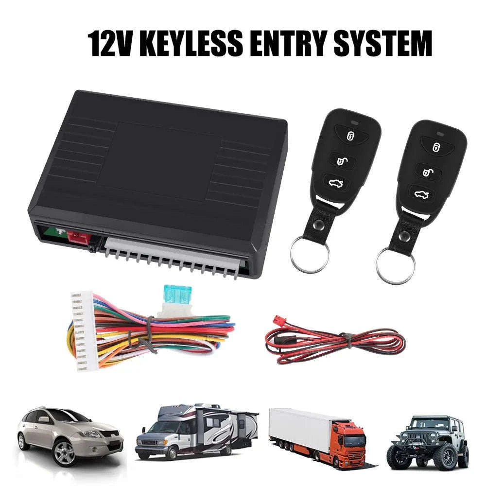 Universal Car Keyless Entry System for Remote Locking-Default Title
