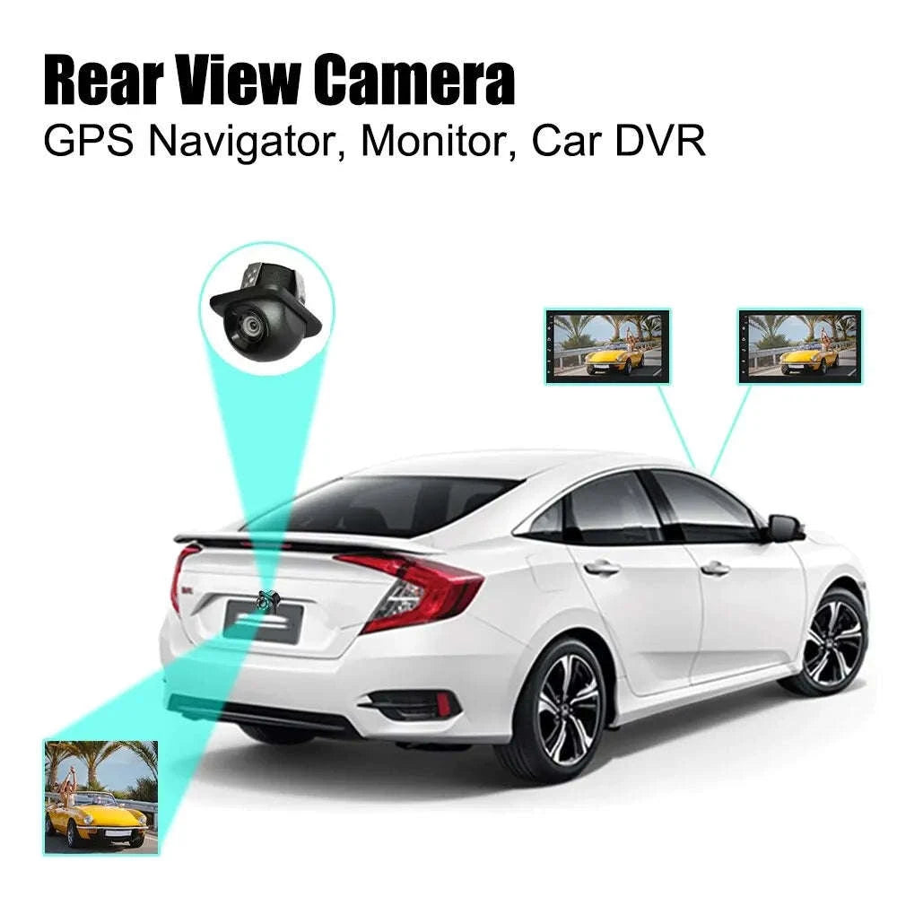 Universal Car Rear View Camera with Night Vision and Waterproof Housing-K201 / 12 V
