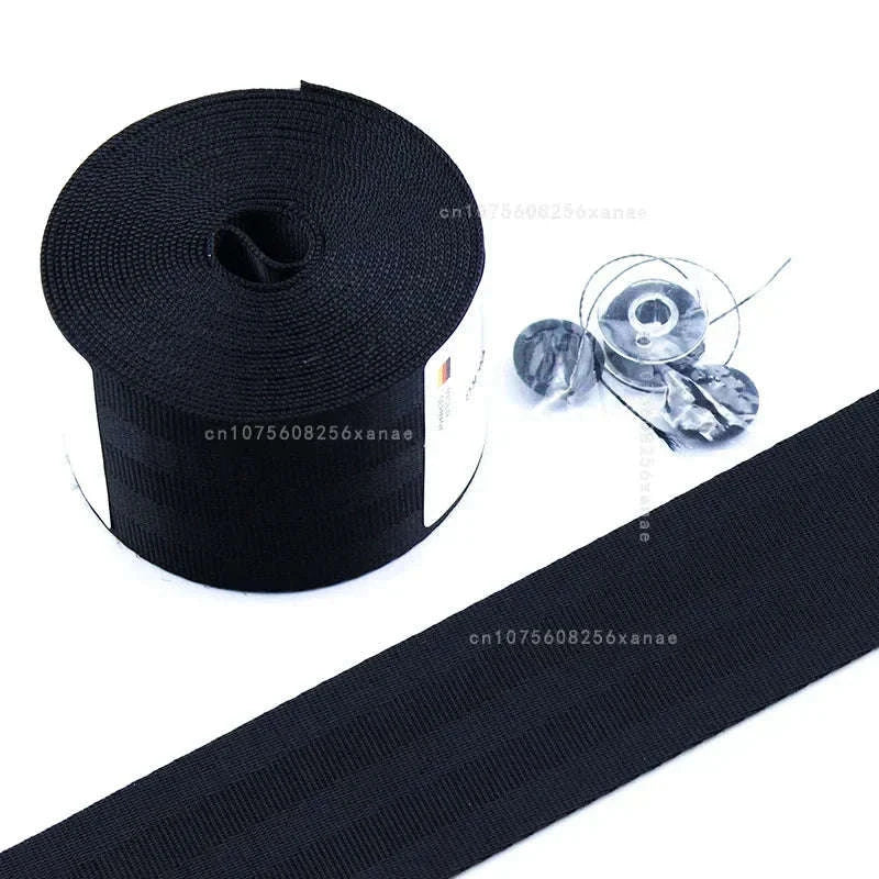 Universal Car Seat Belt Webbing, 3.6M x 4.8CM-Gray / Germany