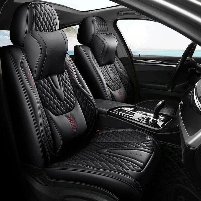 Universal Car Seat Covers Full-Cover Nappa Leather Set-Color 6