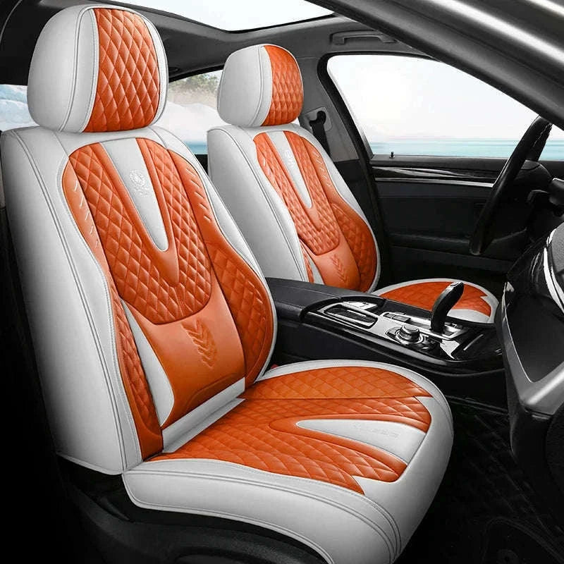 Universal Car Seat Covers Full-Cover Nappa Leather Set-Color 6