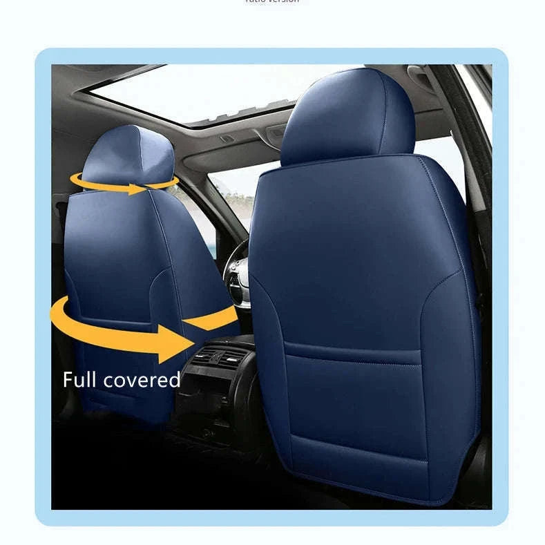 Universal Car Seat Covers Full-Cover Nappa Leather Set-Color 6