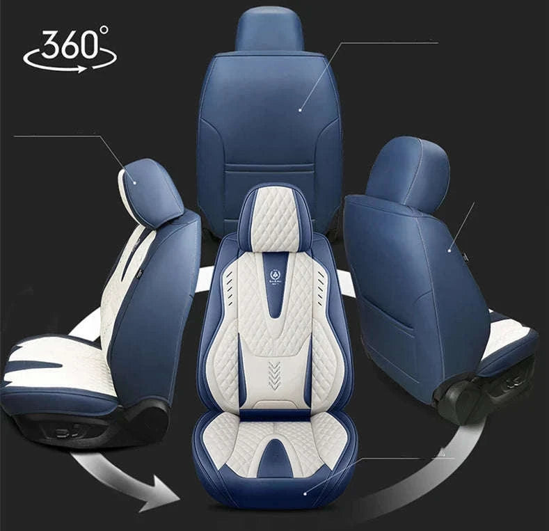 Universal Car Seat Covers Full-Cover Nappa Leather Set-Color 6