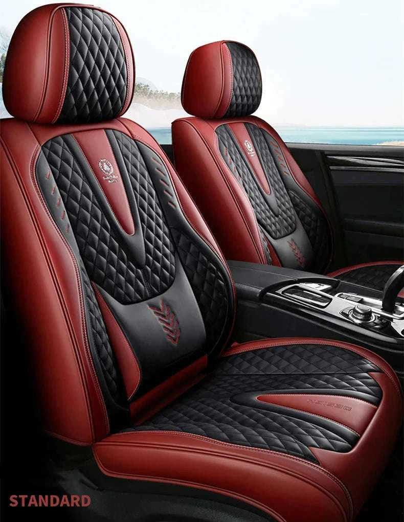 Universal Car Seat Covers Full-Cover Nappa Leather Set-Color 6