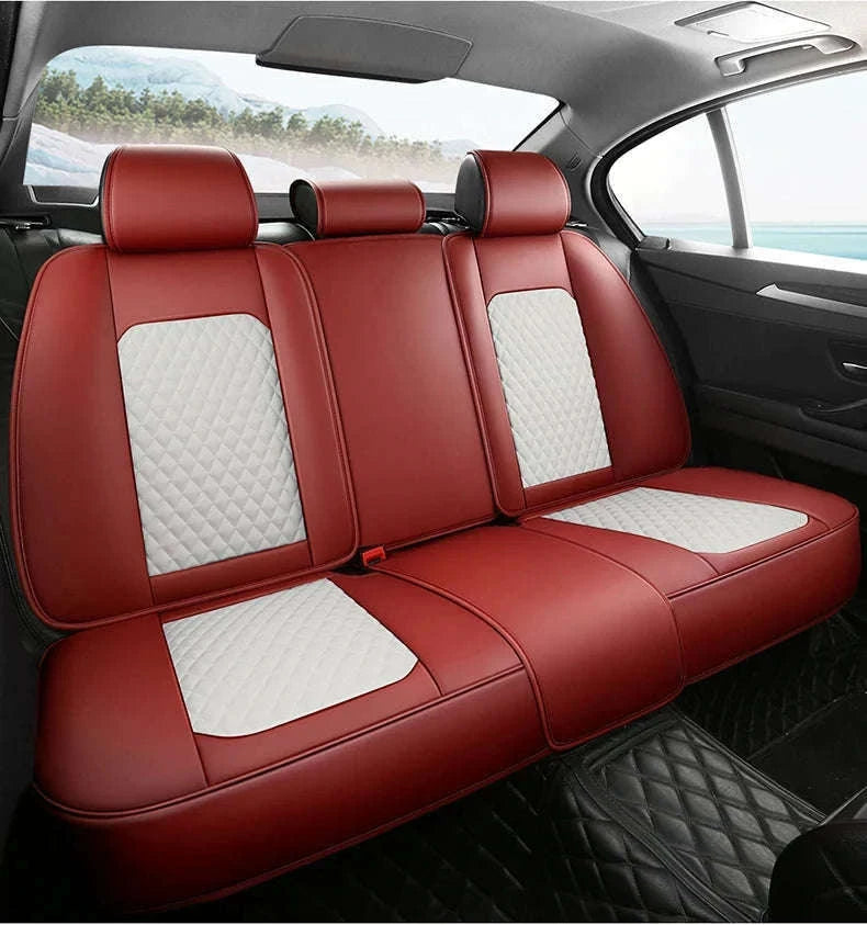 Universal Car Seat Covers Full-Cover Nappa Leather Set-Color 6