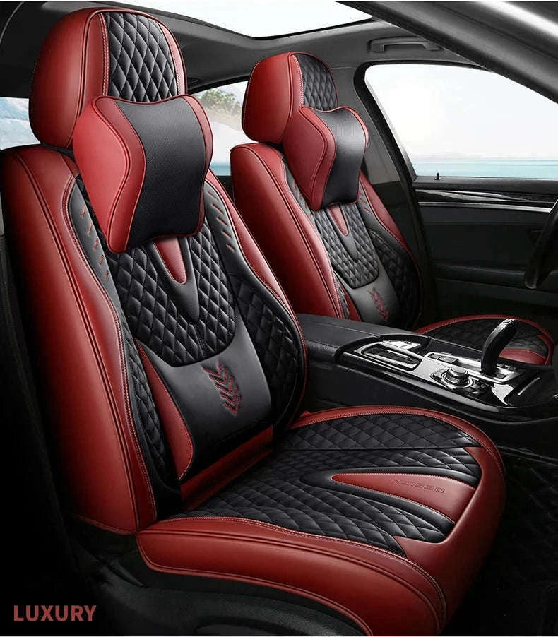 Universal Car Seat Covers Full-Cover Nappa Leather Set-Color 6