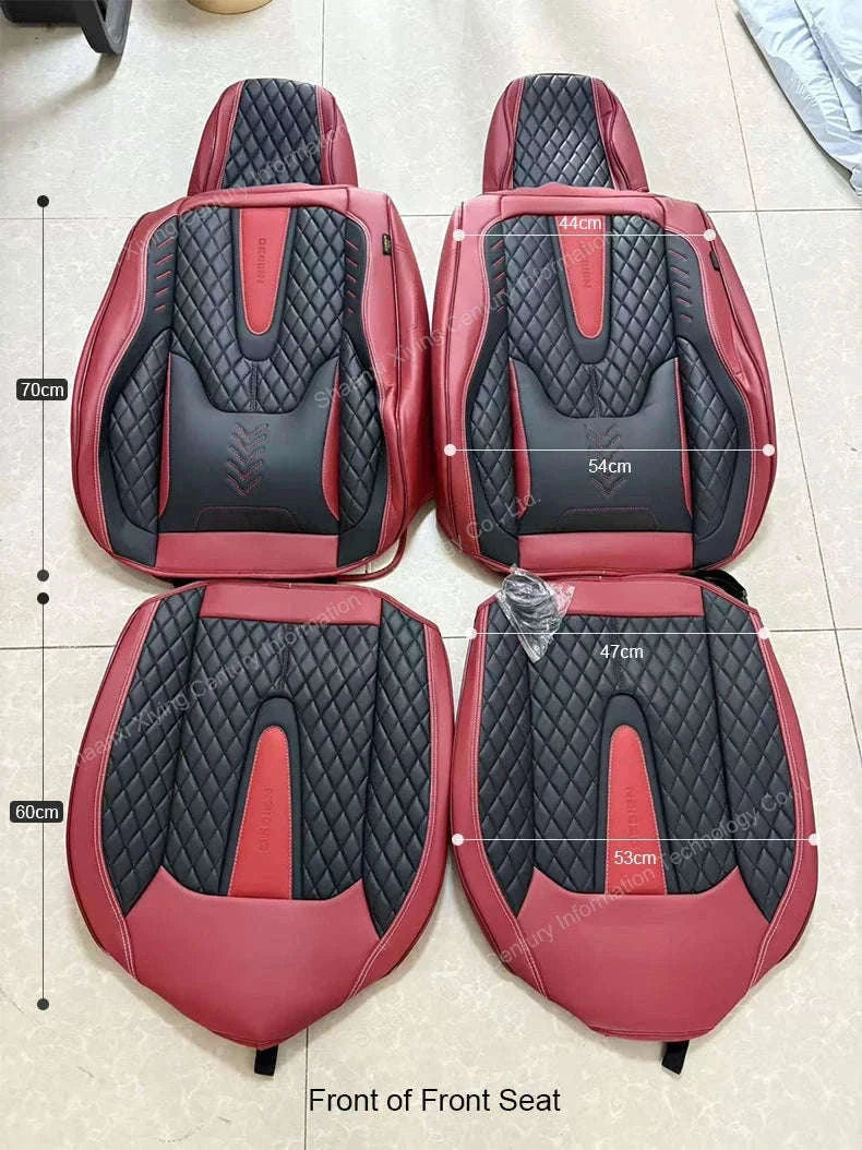 Universal Car Seat Covers Full-Cover Nappa Leather Set-Color 6