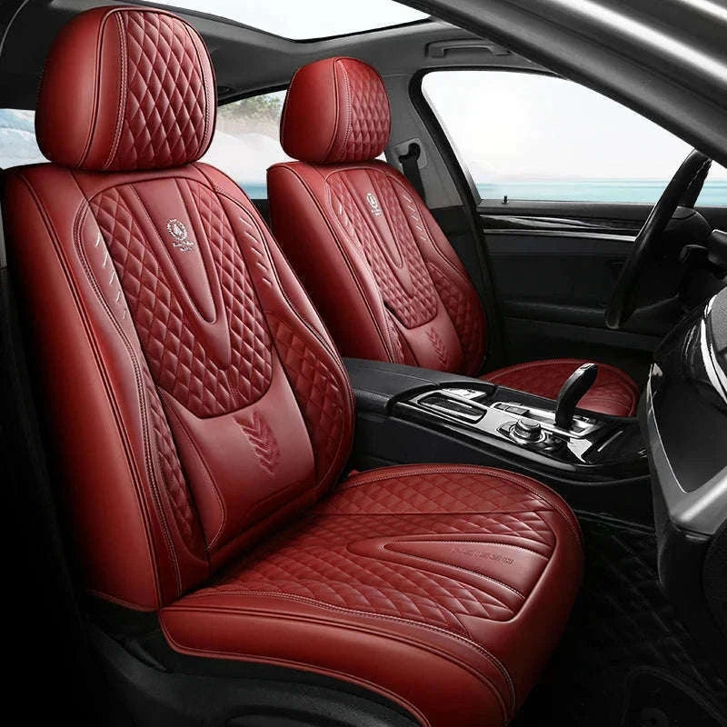 Universal Car Seat Covers Full-Cover Nappa Leather Set-Color 6