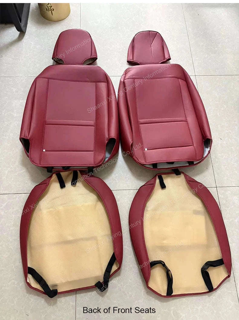 Universal Car Seat Covers Full-Cover Nappa Leather Set-Color 6