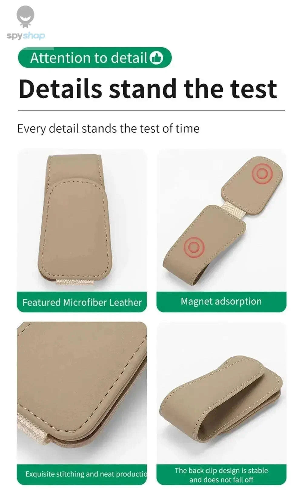 Universal Car Sun Visor Glasses Holder-Carbon black B