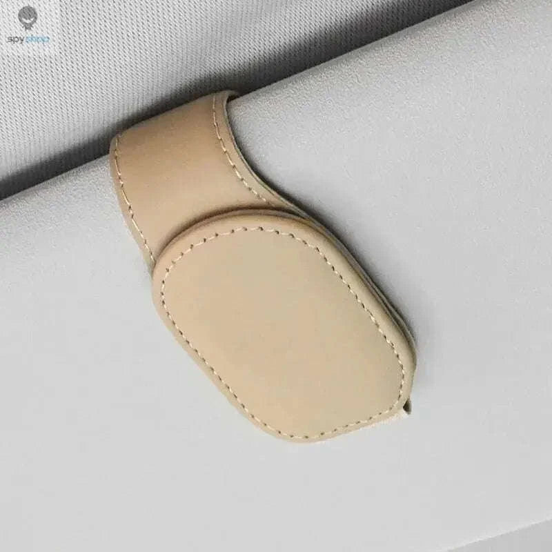 Universal Car Sun Visor Glasses Holder-Carbon black B