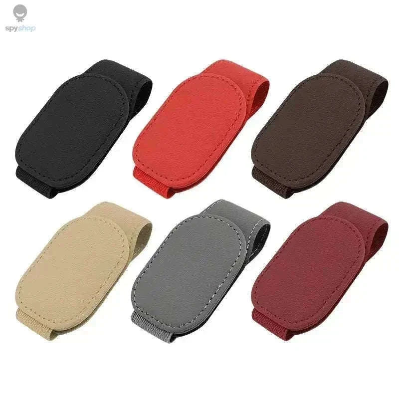 Universal Car Sun Visor Glasses Holder for Easy Access-Carbon black B