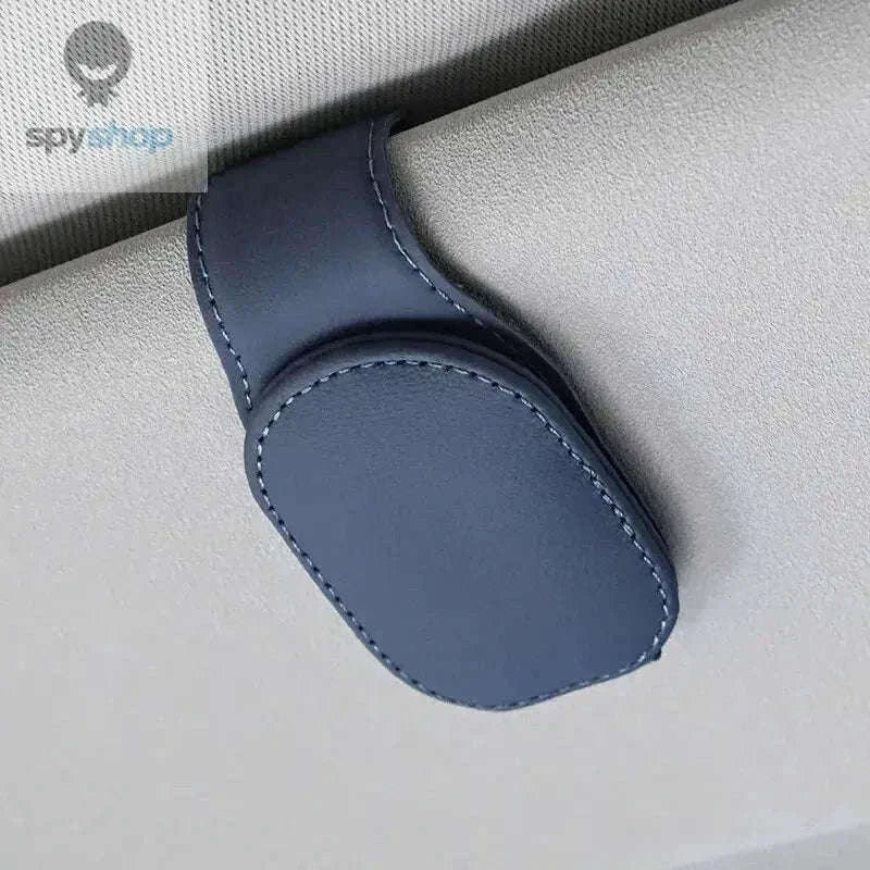 Universal Car Sun Visor Glasses Holder for Easy Access-Carbon black B