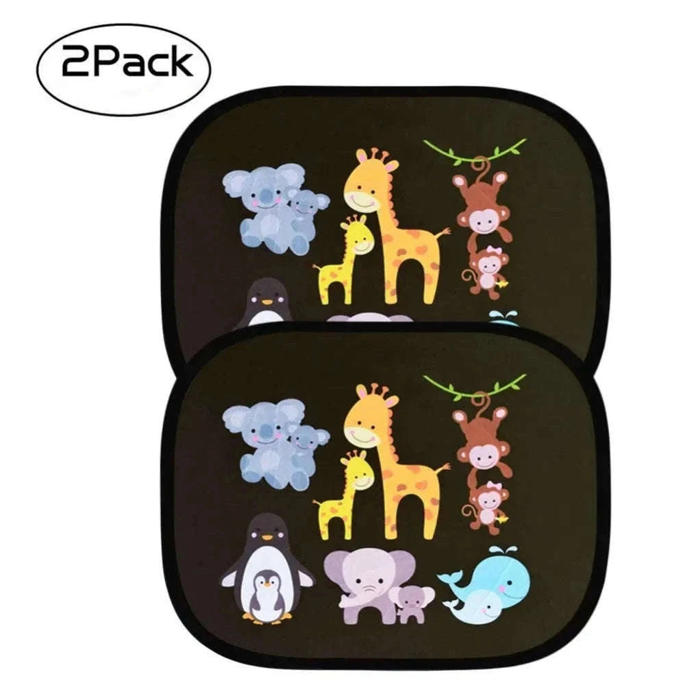 Universal Car Window Shade for Cooler, Calmer Family Rides-2 pieces