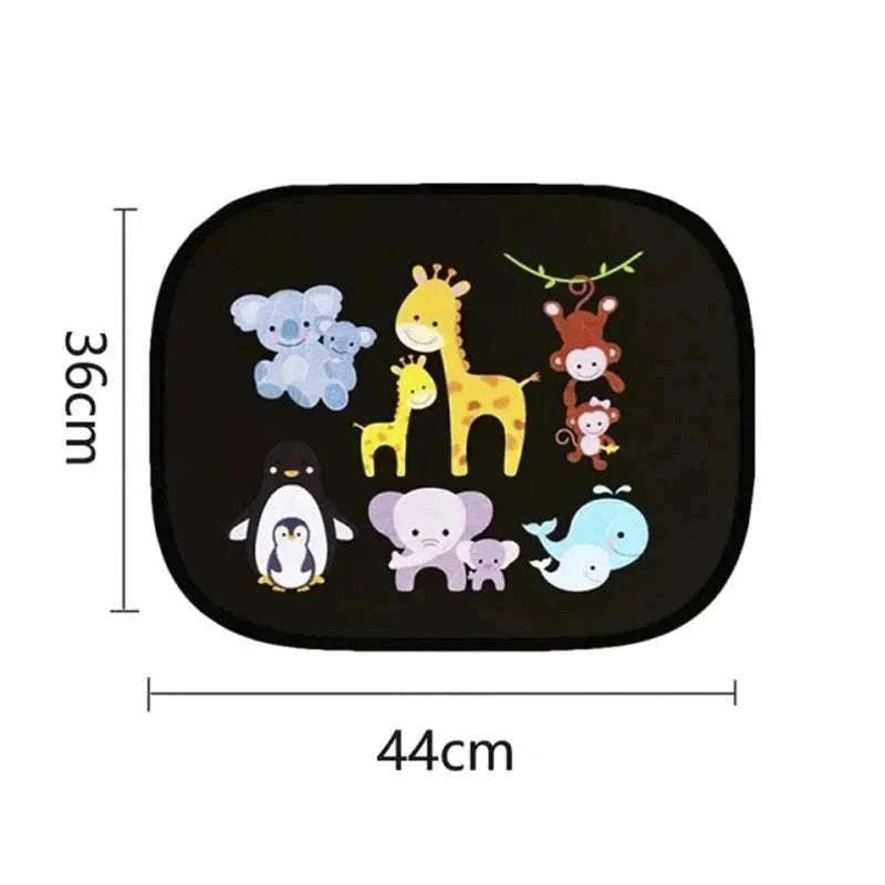 Universal Car Window Shade for Cooler, Calmer Family Rides-2 pieces