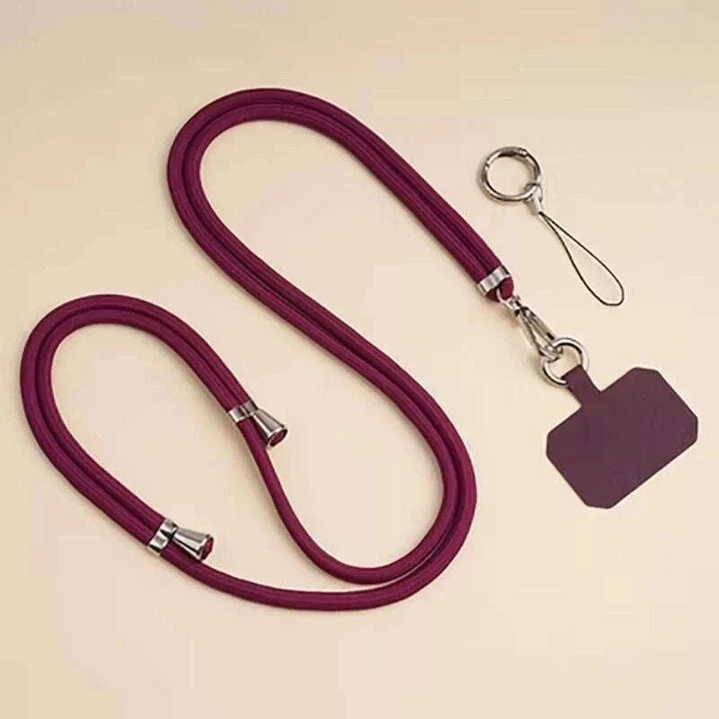 Universal Crossbody Phone Lanyard for Hands-Free Carry-Pink / Other