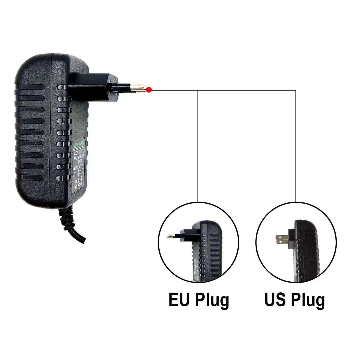 Universal DC 12V 2A Power Adapter for Stable Everyday Use-American Standard
