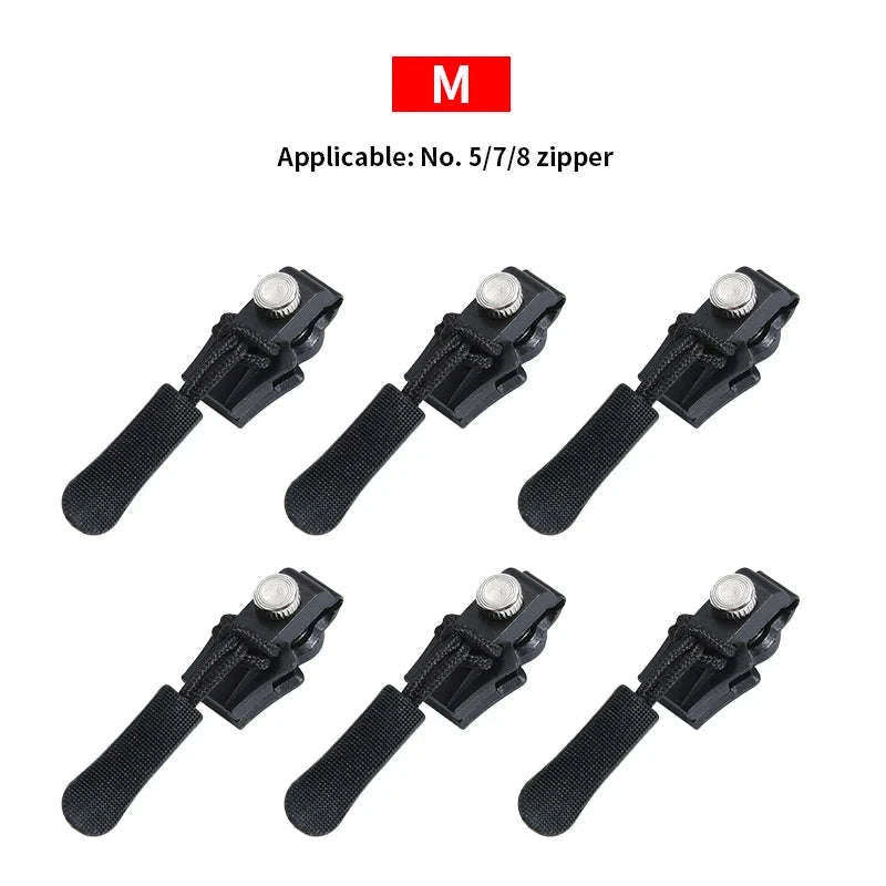 Universal Detachable Zipper Repair Kit-3Pcs S M L / S M L / 6CM