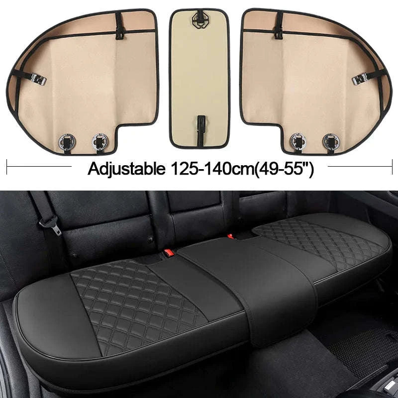 Universal Full-Wrapped Car Seat Cover Black-Front Seat 1pc