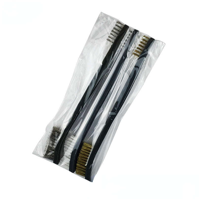 Universal Gun Cleaning Kit with Steel Wire Brushes and Nylon Picks-E