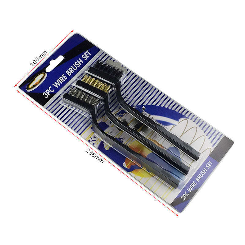 Universal Gun Cleaning Kit with Steel Wire Brushes and Nylon Picks-E