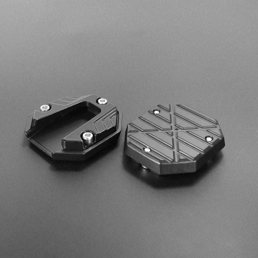 Universal Kickstand Extension Pad for Motorcycles & Scooters-blue
