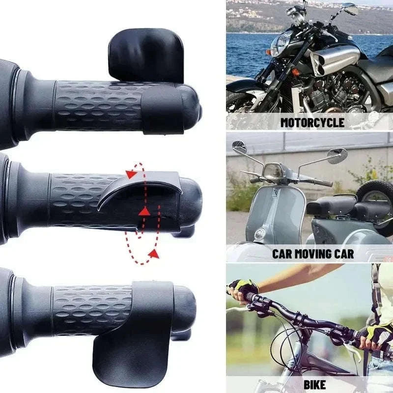 Universal Motorcycle Accelerator Booster Non-Slip Assist Grip-2pcs carbon fibre