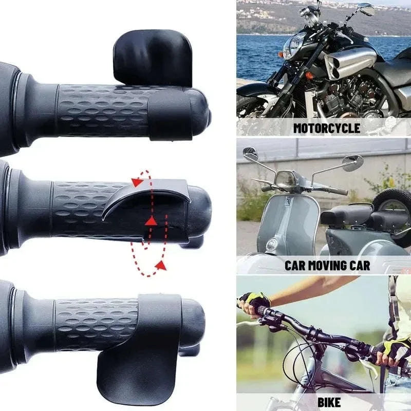 Universal Motorcycle Accelerator Booster Non-Slip Assist Grip-2pcs carbon fibre