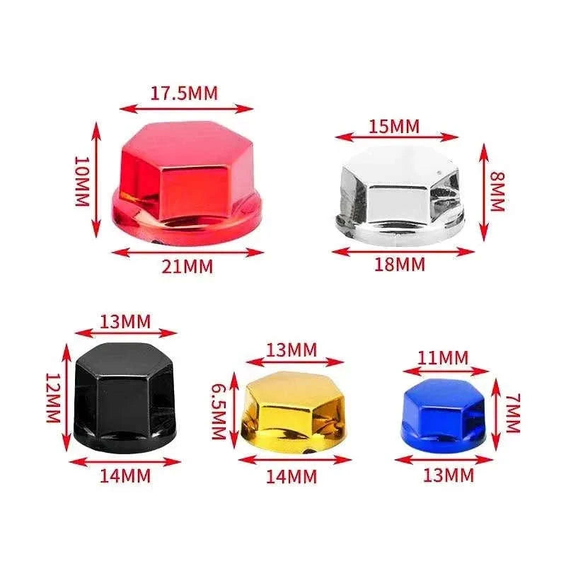 Universal Motorcycle Screw Cover-Red