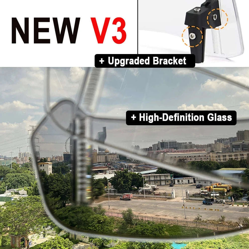 Universal Motorcycle Windshield Extension Adjustable Deflector-V2 Medium Clear