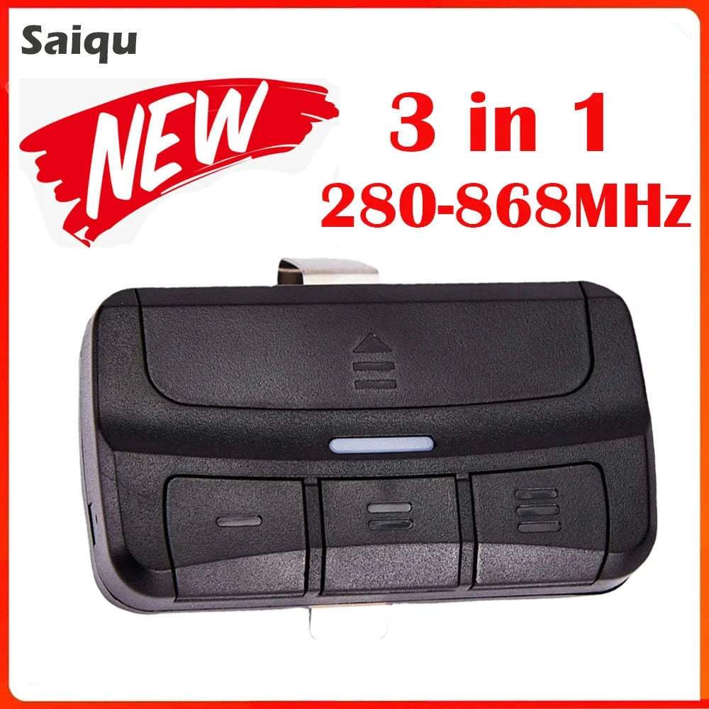 Universal Multifrequency Garage Door Remote Control with Visor Clip-1PCS