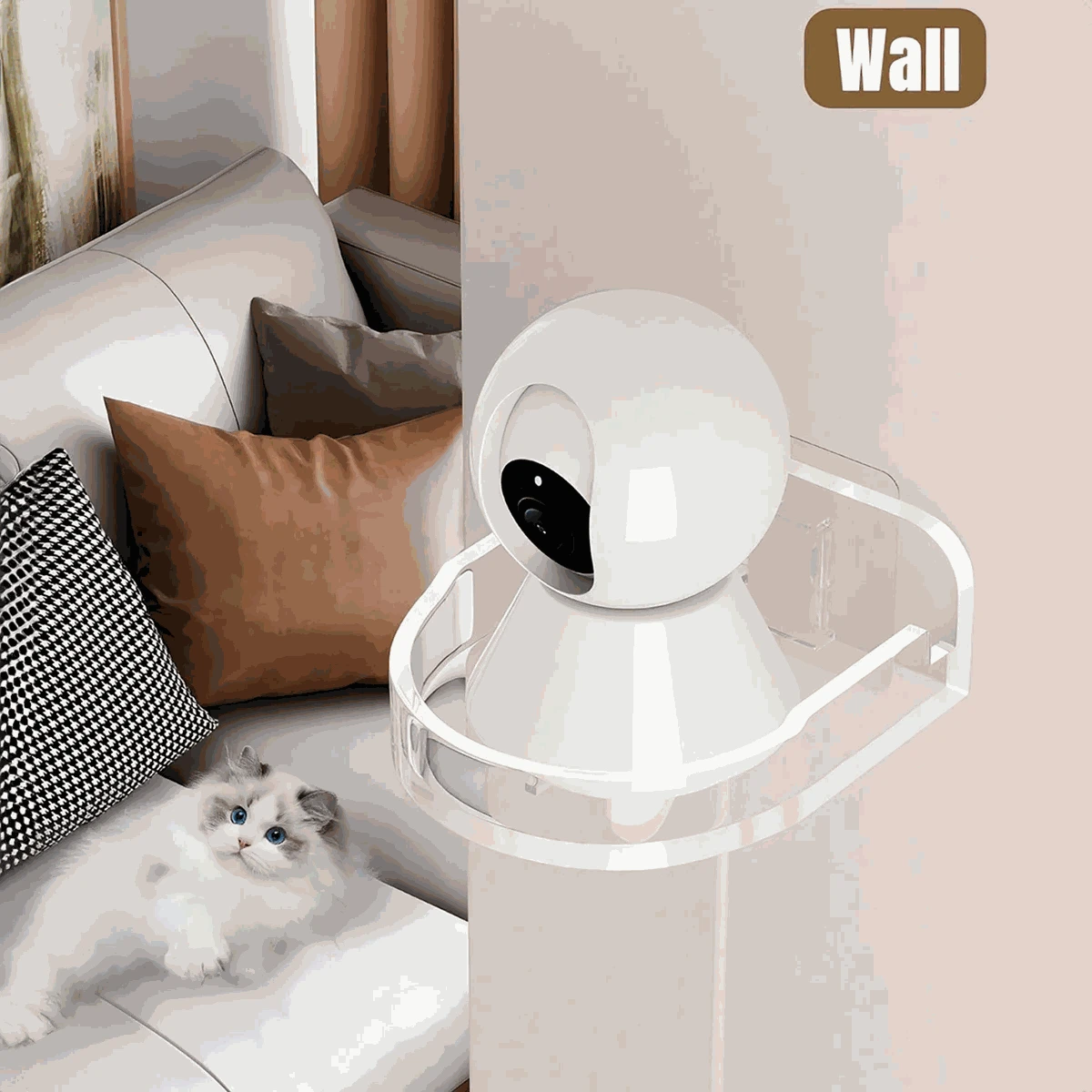 Universal Non-Drilling Wall Mount for CCTV Camera-B Clear