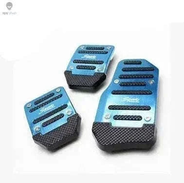 Universal Non-Slip Aluminum Pedal Covers for Manual Cars-Manual-Red