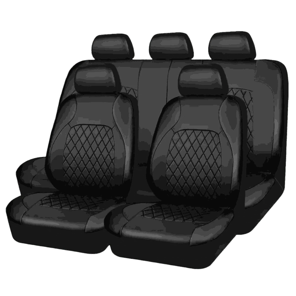 Universal PU Car Seat Covers Set for Everyday Protection-full set / United States