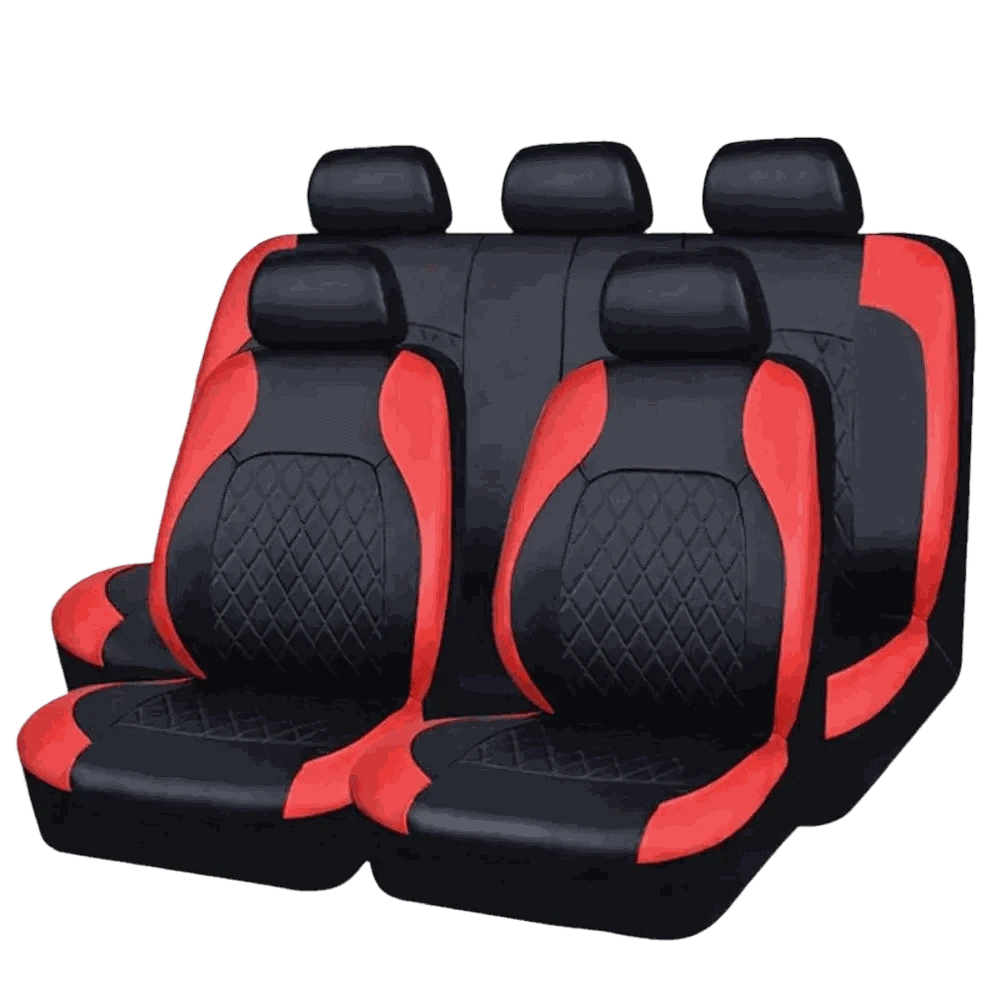 Universal PU Car Seat Covers Set for Everyday Protection-full set / United States