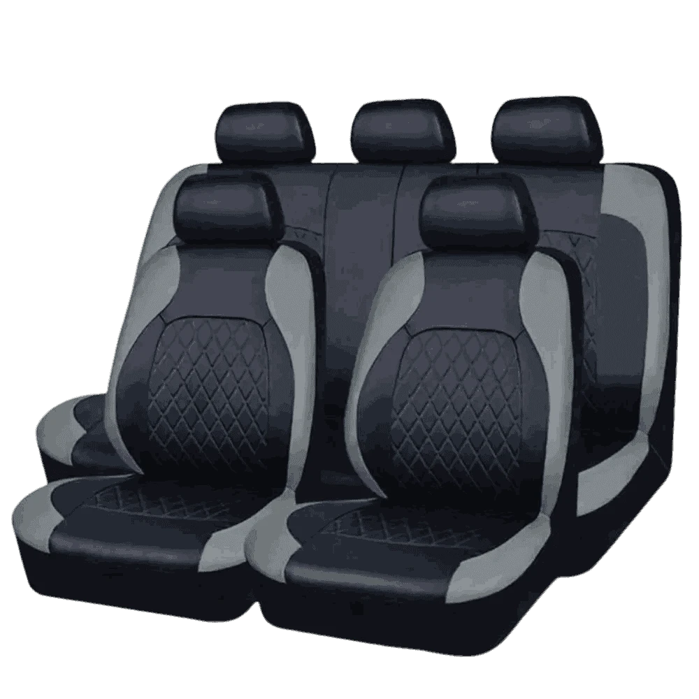 Universal PU Car Seat Covers Set for Everyday Protection-full set / United States