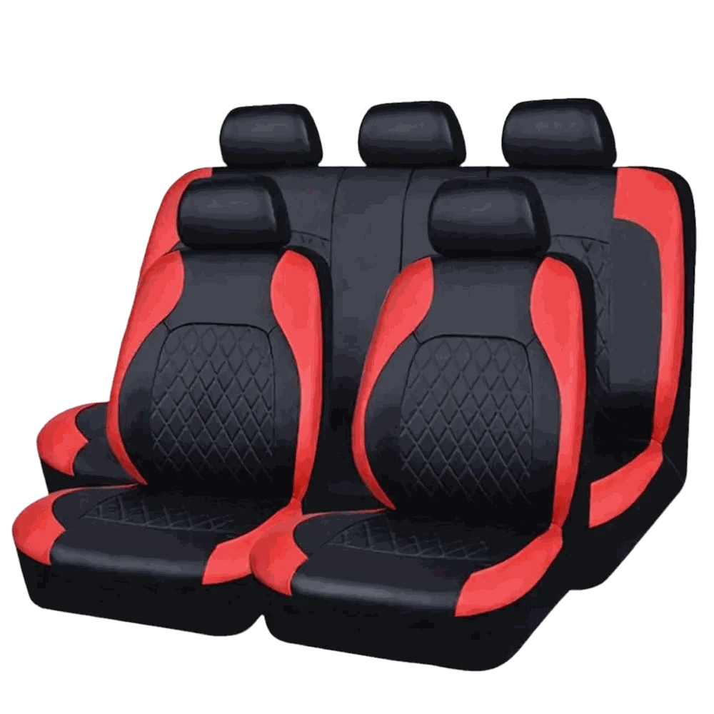 Universal PU Car Seat Covers Set-full set / United States