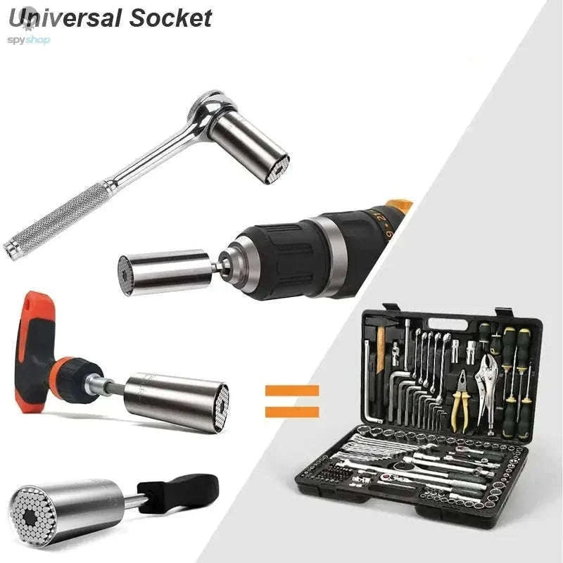 Universal Socket Adapter 7–19mm for Faster Repairs-Universal Socket