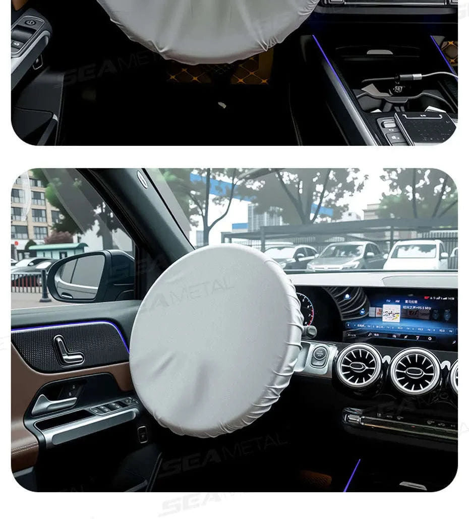 Universal Steering Wheel Sunshade Cover-1pc