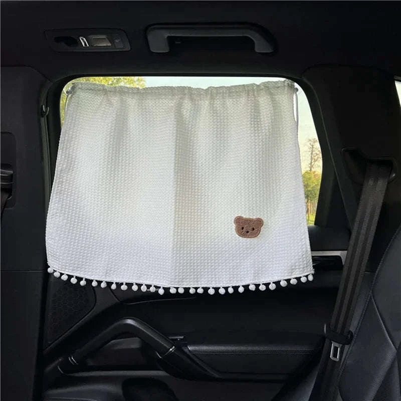 Universal Suction Cup Cartoon Flower Car Window Sunshade-WT7