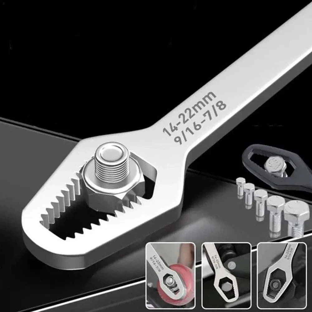 Universal Torx Wrench – Self‑Tightening Adjustable Dual‑Head Tool-160mm 8-22mm