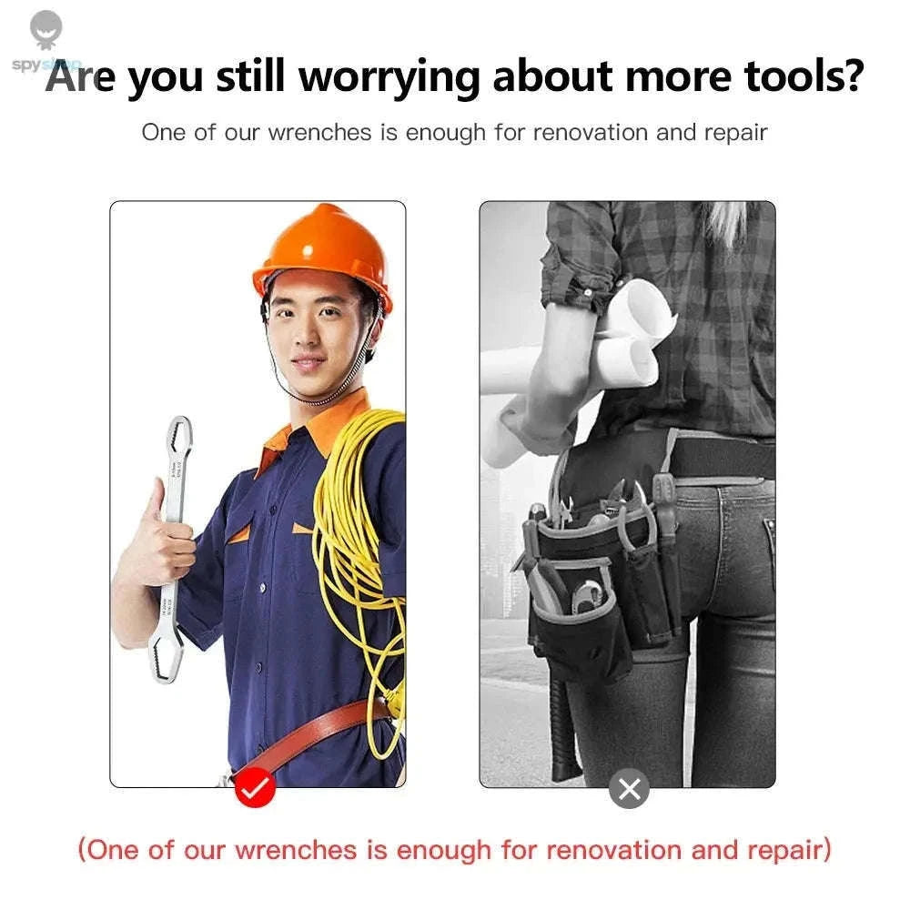 Universal Torx Wrench with Self-Tightening Dual Heads-160mm 8-22mm