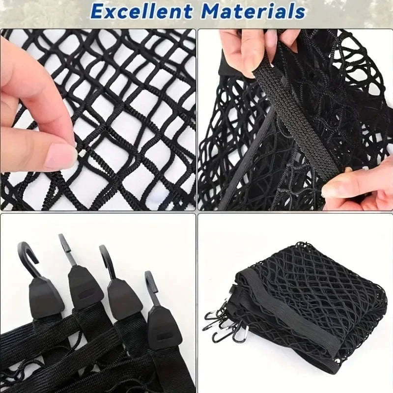 Universal Truck Bed Elastic Cargo Mesh Organizer-80X60cm / Single layer