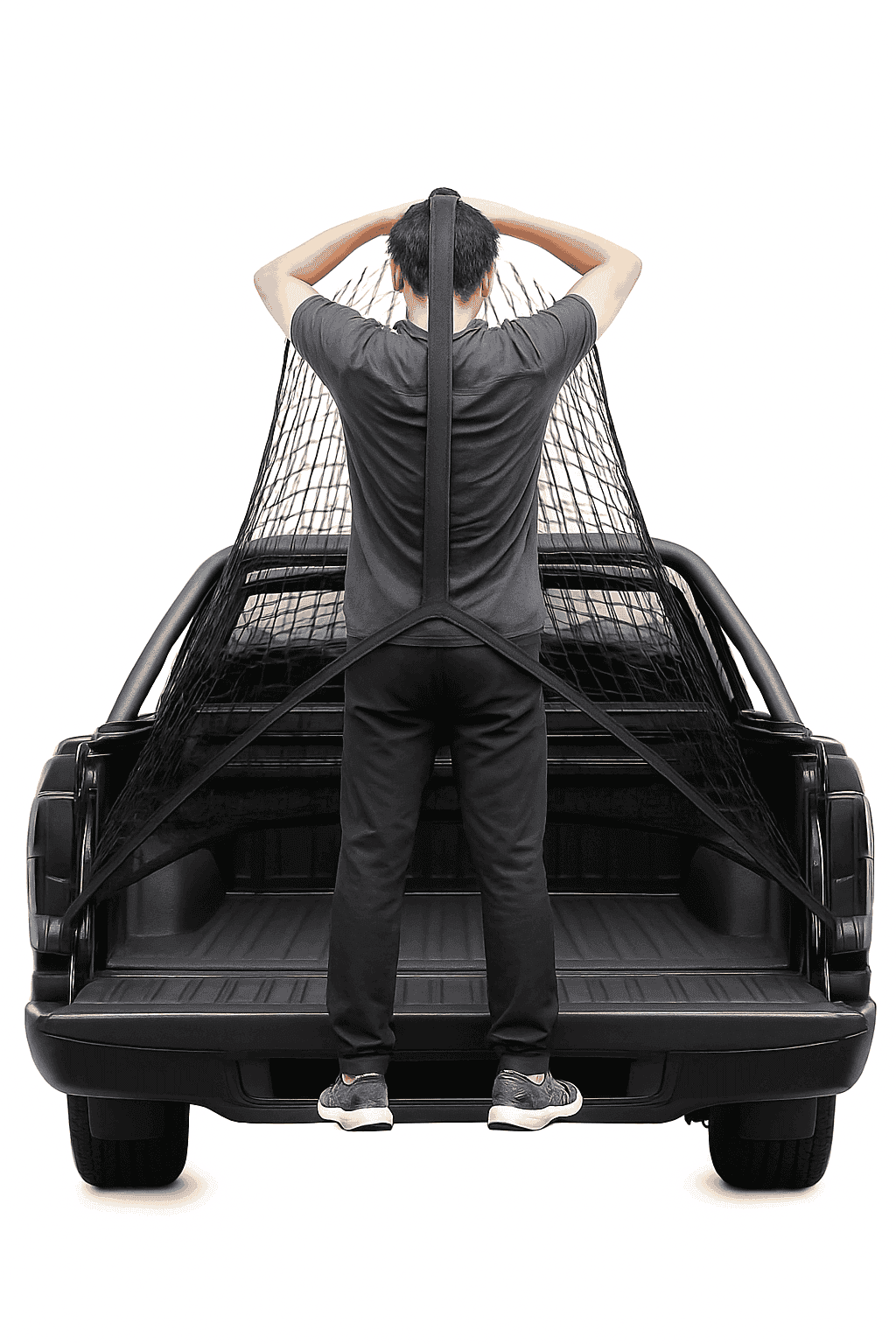 Universal Truck Bed Elastic Cargo Mesh Organizer-80X60cm / Single layer