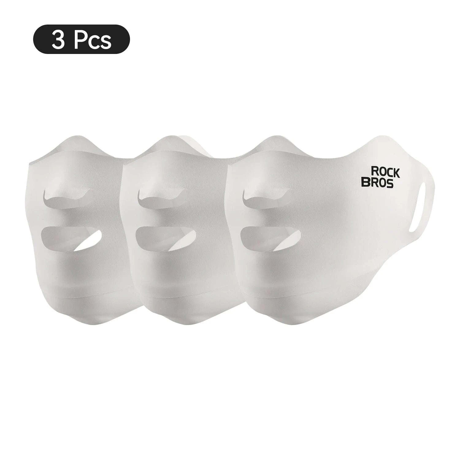 UPF50+ Ice Silk Cycling Face Mask for Sun Protection-1pcs KZ018-bk
