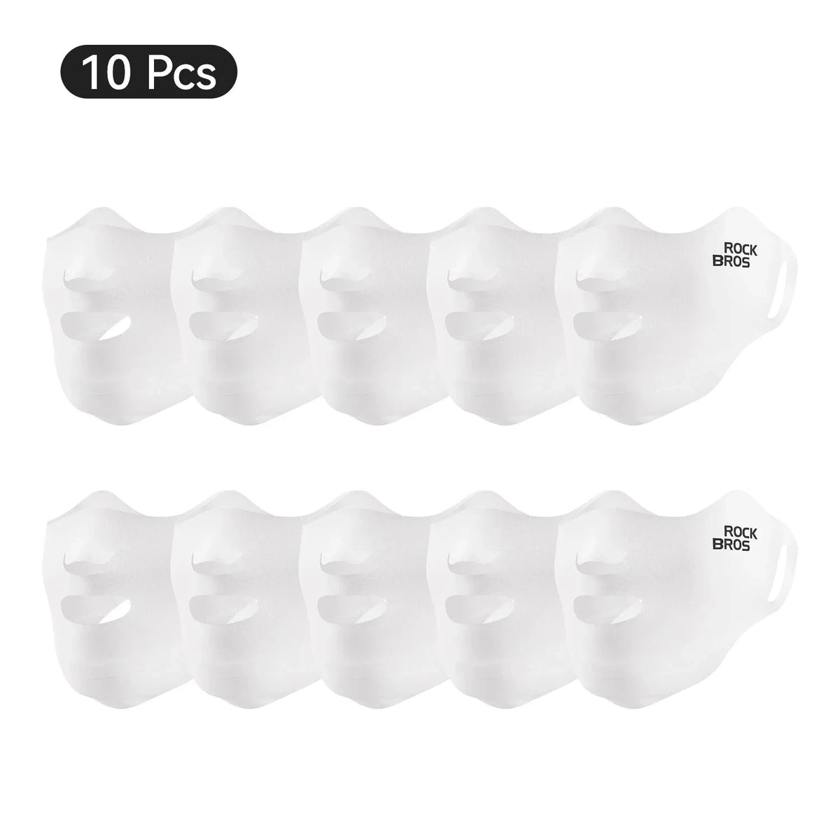UPF50+ Ice Silk Cycling Face Mask for Sun Protection-1pcs KZ018-bk