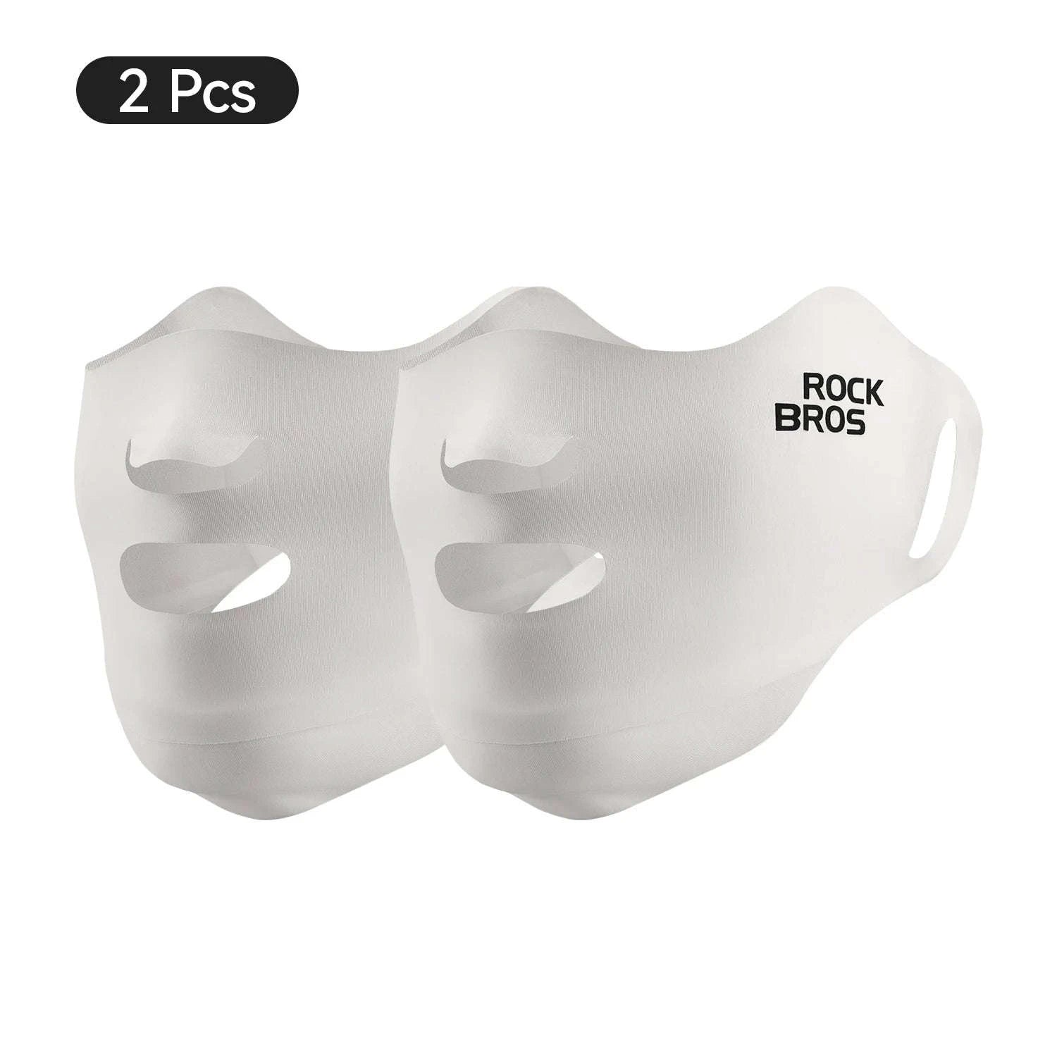 UPF50+ Ice Silk Cycling Face Mask for Sun Protection-1pcs KZ018-bk